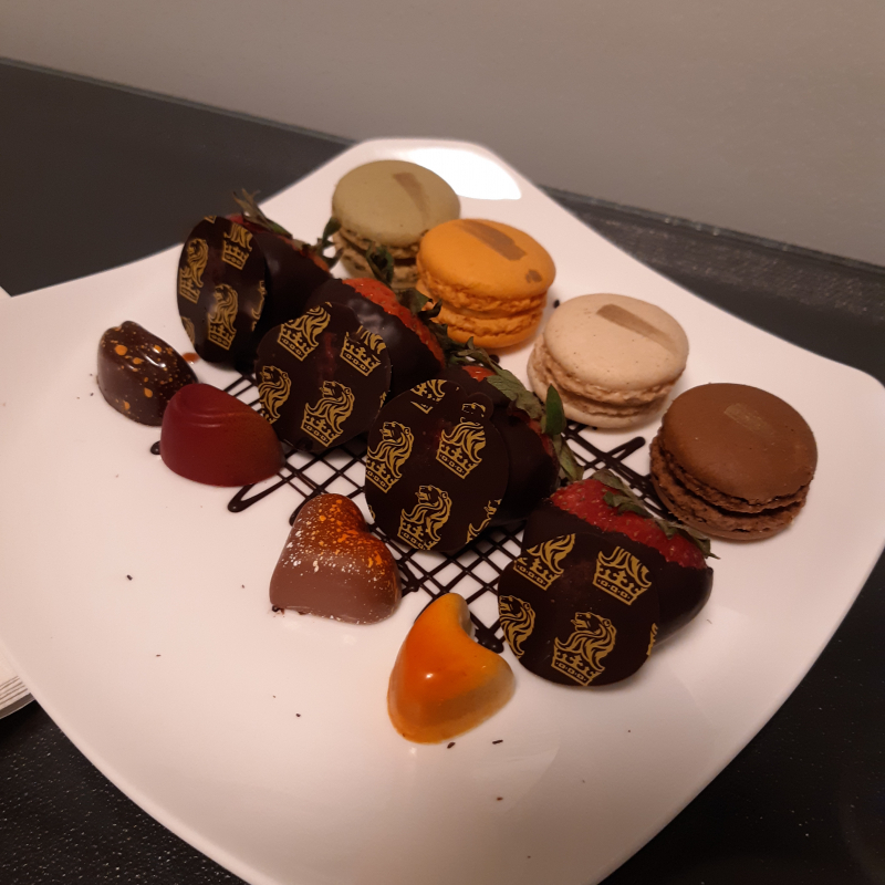 Assortment Truffles and Macarons